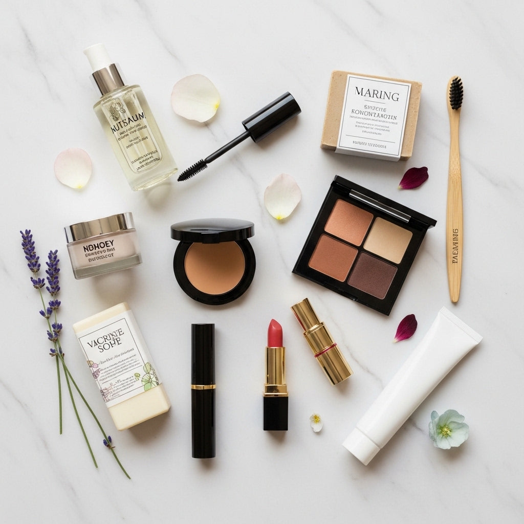 Beauty and cosmetics products for skincare, makeup and personal care