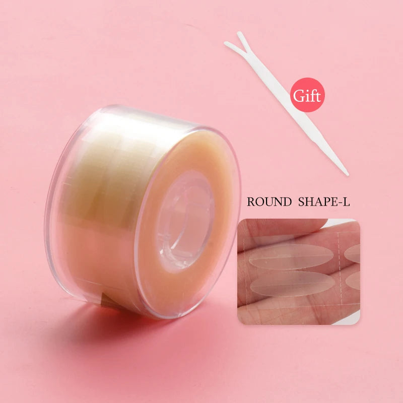 600pcs/Box Double eyelid tape eye lift tape clear Beige beauty Tool makeup tapes eyes bigger invisible Stickers for eyelids