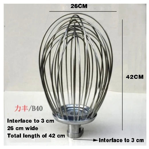 Stainless Steel Wire Whip Stirrer Accessories Mixer To Beat Egg Balls Blender Milkshake Noodle Machine Parts