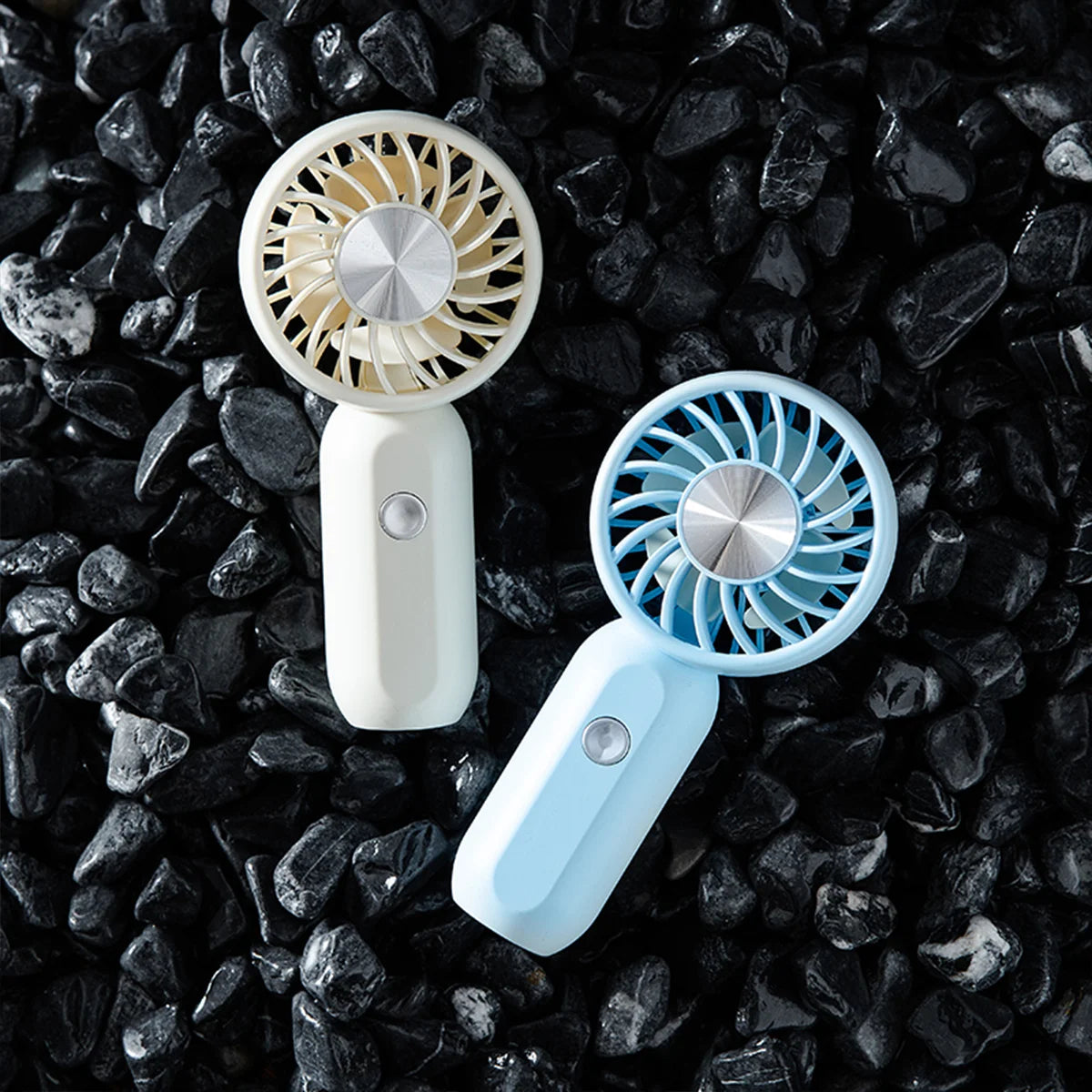Handheld small fan mini portable super strong wind student mute portable small fan outdoor heat dissipation artifact