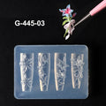 1pcs 3D Elegant Lily Nail Charms Mold Spring Summer Flower Nail Art Resin Silicone Mould Korean Stamping Plate For Beauty Tool