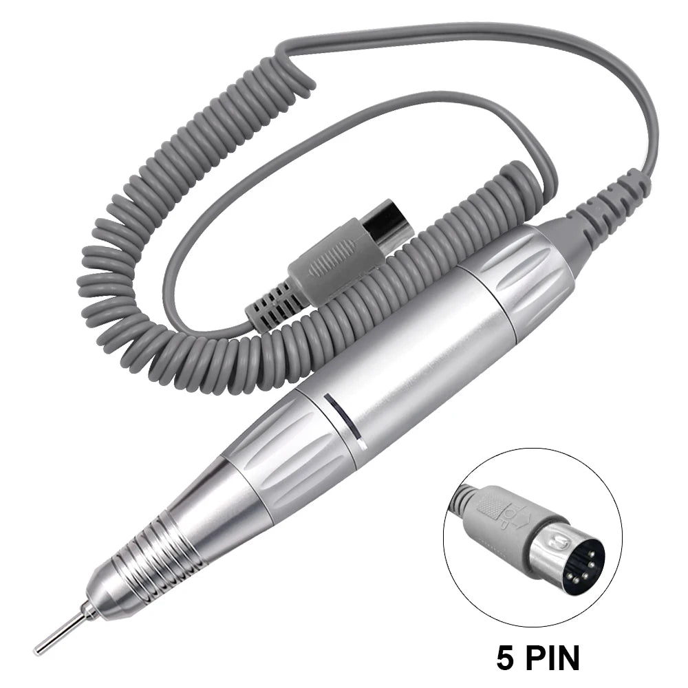 35000RPM DC 3 & 5 PIN Electric Nail With Low Noise Professional Drill Pen For Gel Nails Handpiece Manicure Beauty Tool Nail