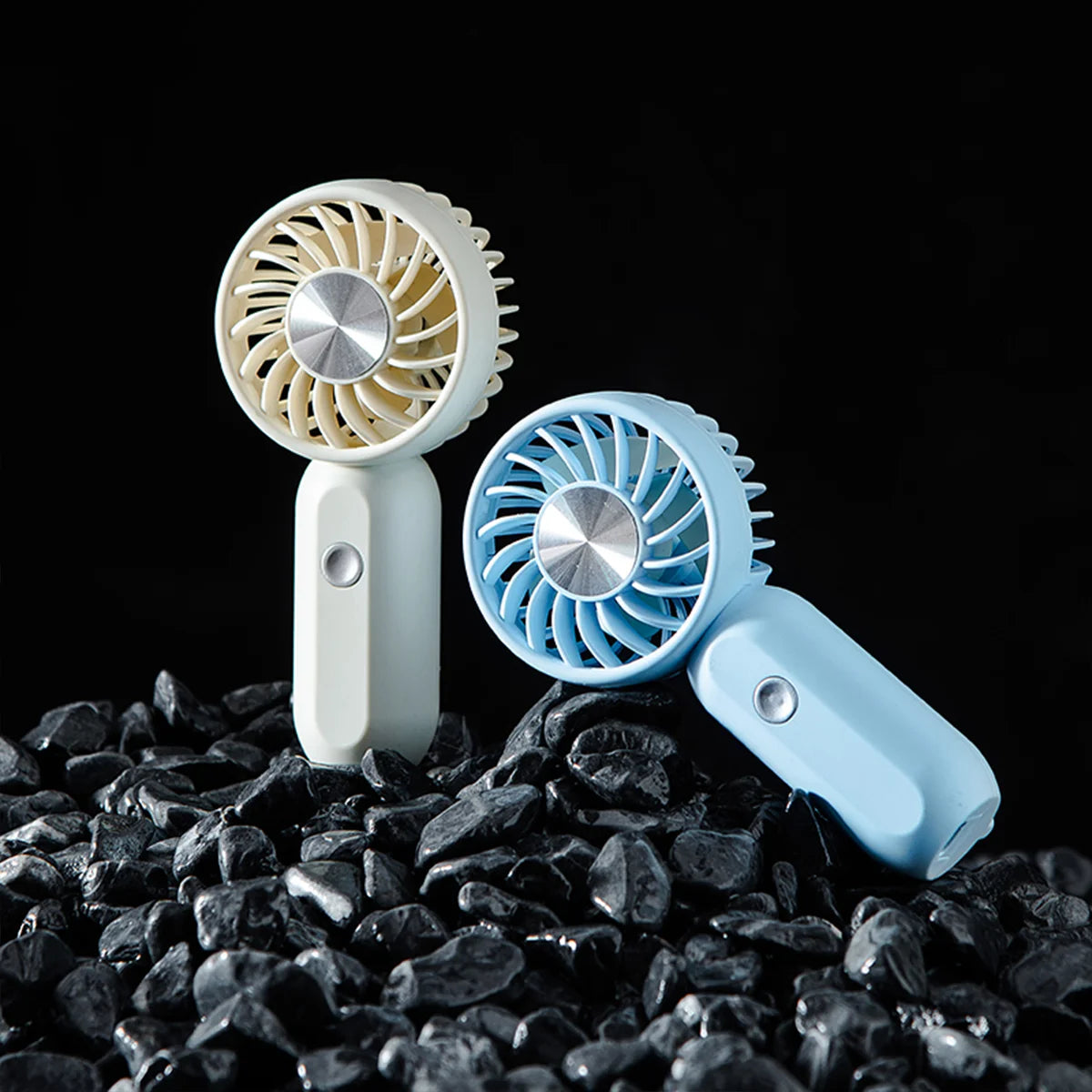 Handheld small fan mini portable super strong wind student mute portable small fan outdoor heat dissipation artifact