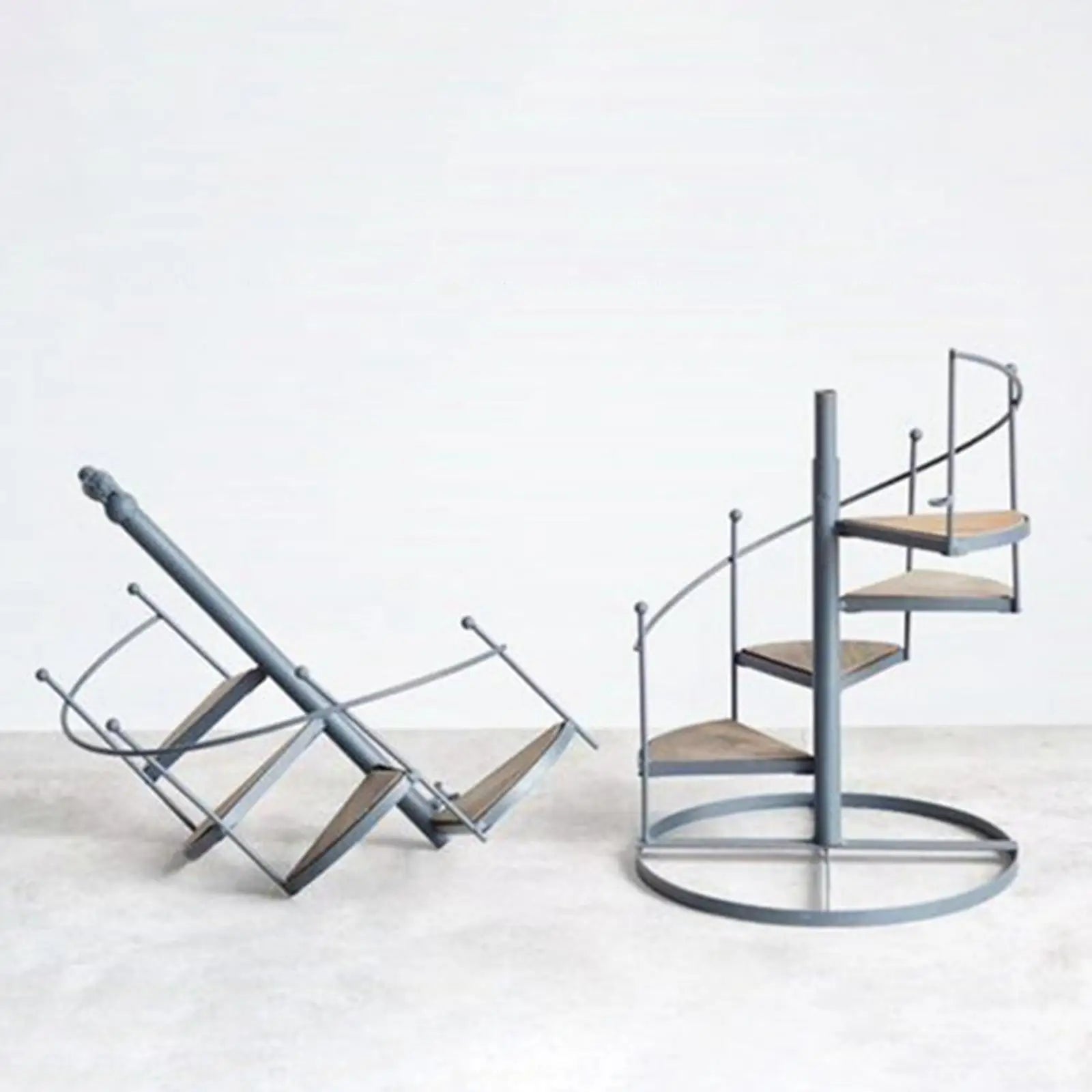 Rotating Ladder Design Spiral Plant Stand Iron Flower Pot Holder Shelf Space Saving Flower Pot Rack Display Home Garden Decor
