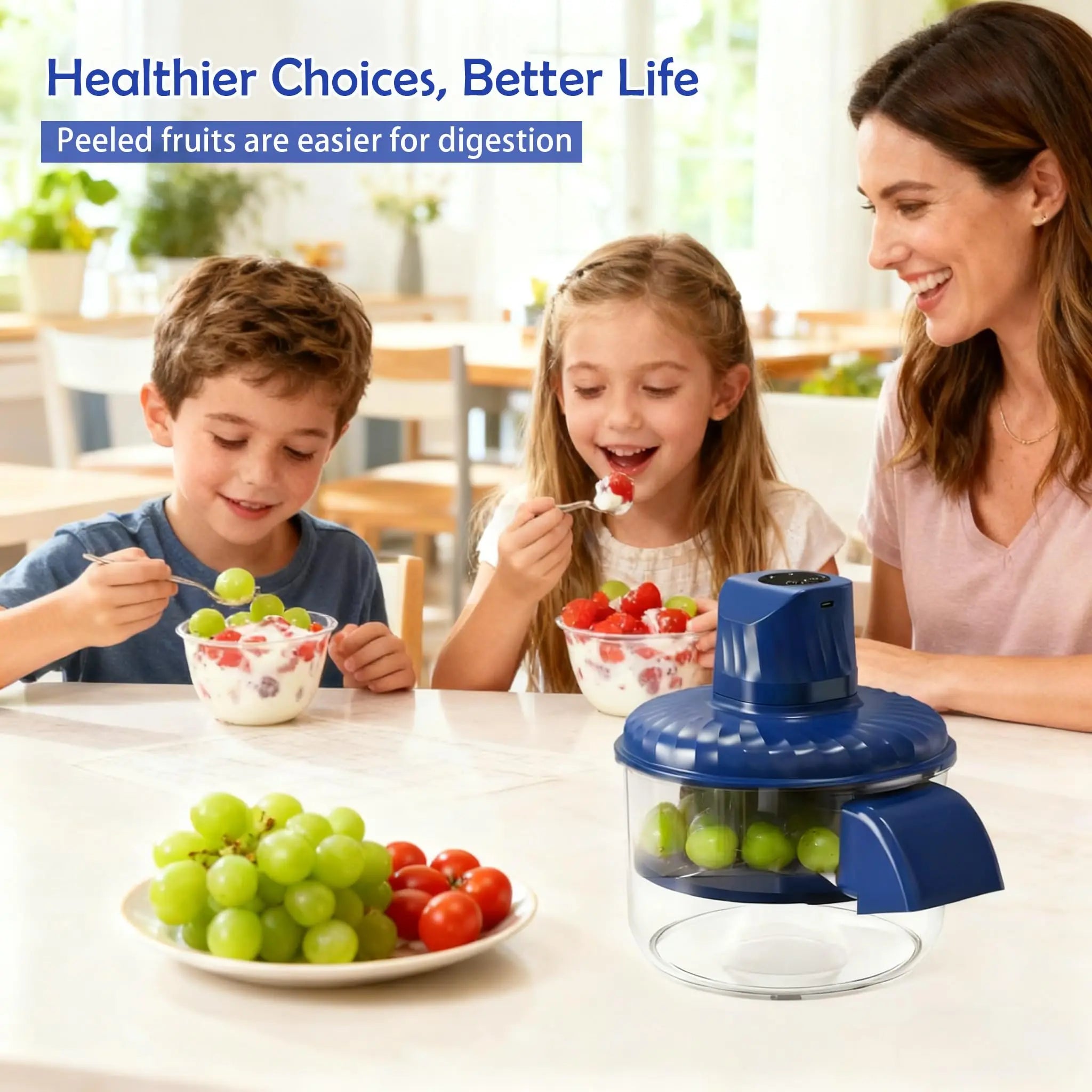 Automatic Electric Grape Peeler Machine – Automatic Fruit Skin Remover for Easy Kitchen Prep