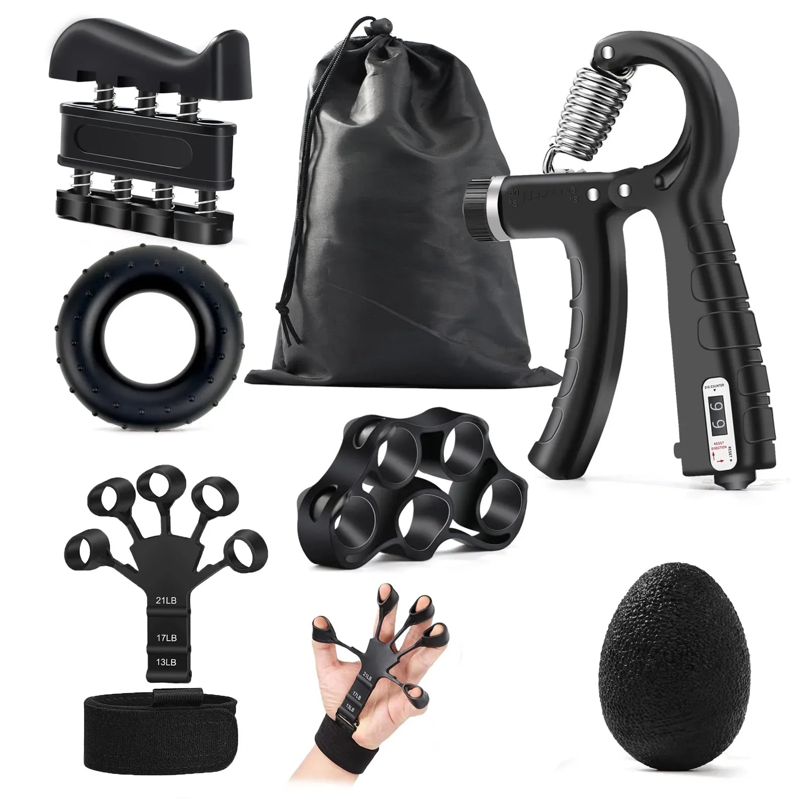Gripper Kits Countable Strength Exercise Pliers Finger Exercise Stretcher Arthritis Grip Finger Rehabilitation Training