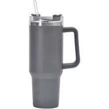 1200ML Metal Vacuum Insulated Cup Stainless Steel Portable Water Cup Refrigerated Vacuum Insulated Straw Leak-proof Lid