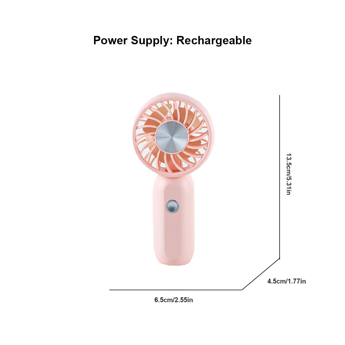 Handheld small fan mini portable super strong wind student mute portable small fan outdoor heat dissipation artifact