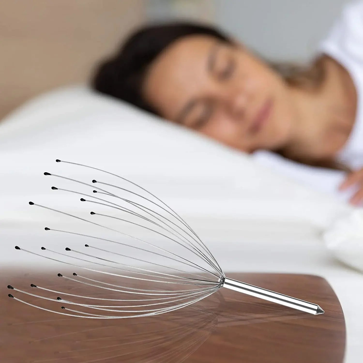 Scalp Massagers Octopus Head Massage Stainless Steel 12 Claw Scratcher for Deep Relaxation Hair Growth Stimulation Stress Relief