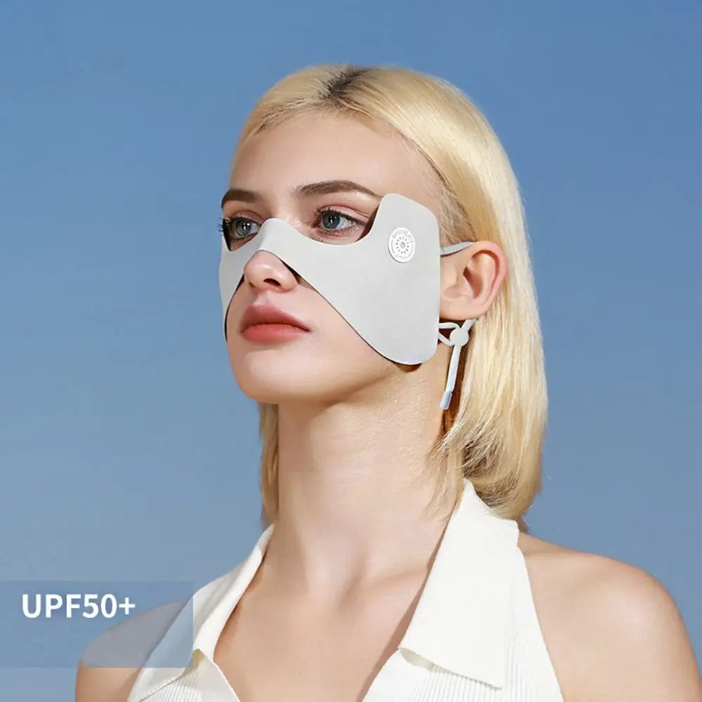 Sunscreen Face Scarf Ice Silk Mask Face Mask Solid Color Sunscreen Eye Patches Face Scarves Eye Protection Face Cover Cycling