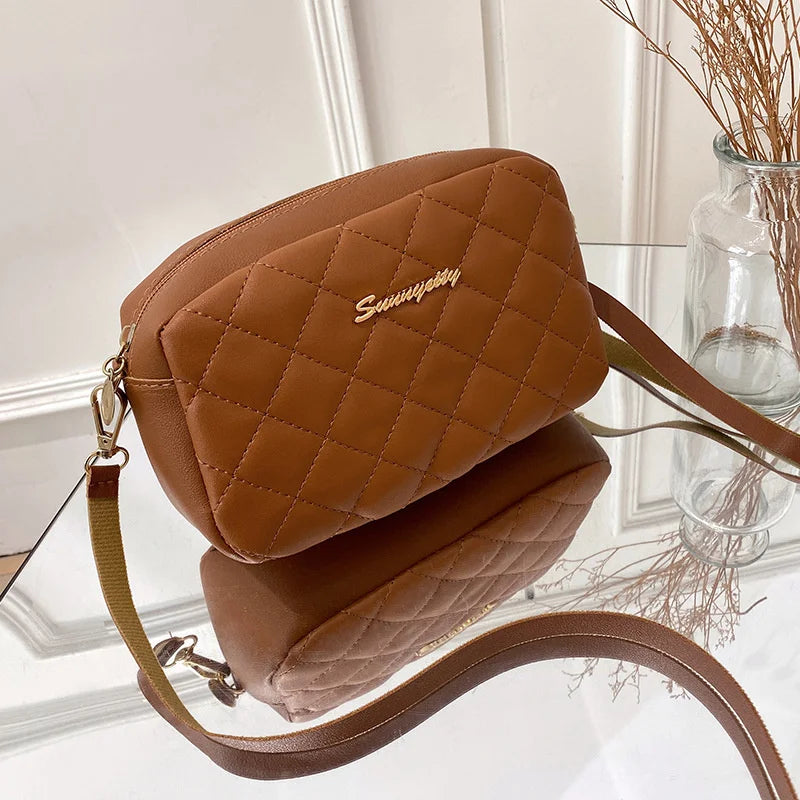 2026 Tassel Small Messenger Bag For Women Trend Lingge Embroidery Camera Female Shoulder Bag Fashion Chain Ladies Crossbody Bags