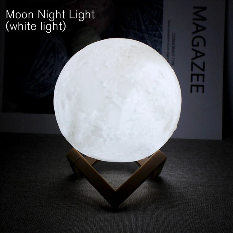 Moon Lamp 3D LED Night Light – Galaxy Moon Light for Bedroom & Gift