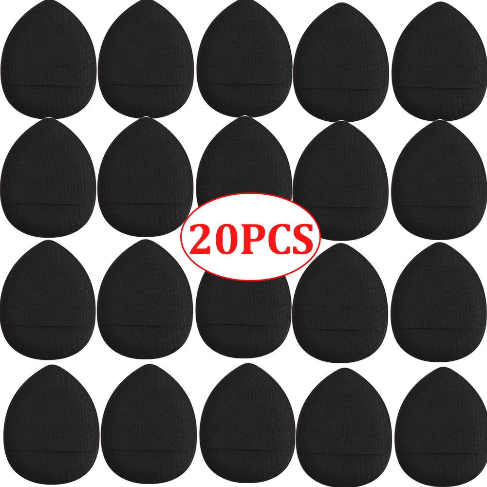 20pcs Mini Finger Air Cushion Puffs Professional Detail Cosmetic Sponge Puff Concealer Wet Dry Use Liquid Foundation Beauty Tool