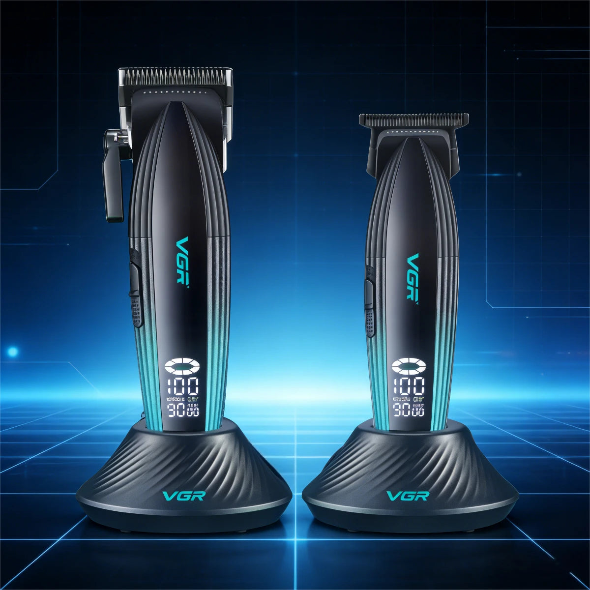 VGR Hair Trimmer Cordless Clippers Professional Hair Cutting Machine Barber 9000 RPM Haircut Adjustable Trimmer for Men V-889S2