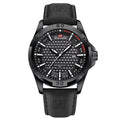 New European and American Style Men's High-End Fashion Leather Belt Business Simple Calendar Waterproof Luminous Quartz Watch