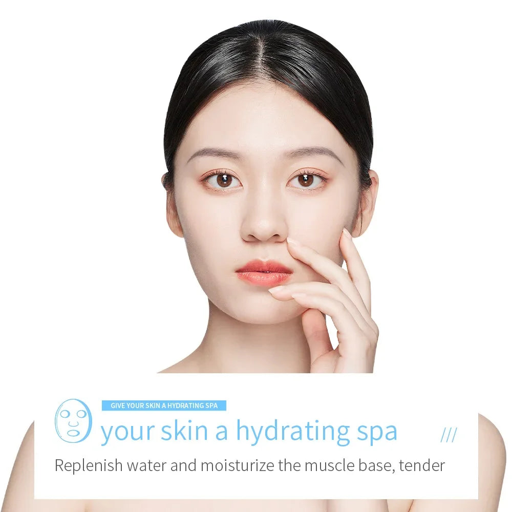 10pcs Centella Collagen Face Mask Moisturizing Refreshing Sheet Masks Hyaluronic Acid Facial Anti-Wrinkle  Anti-aging Mask