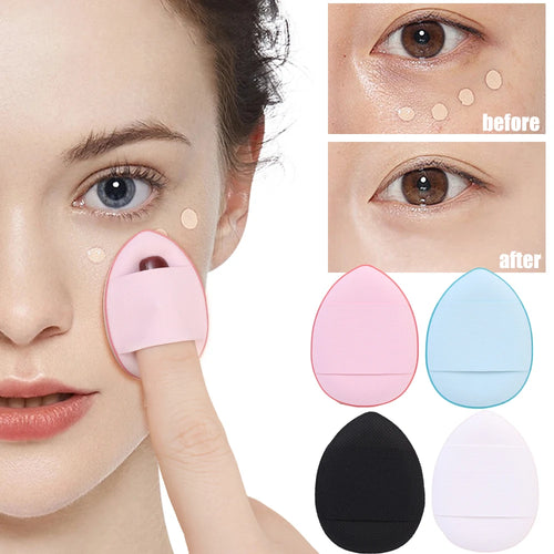20pcs Mini Finger Air Cushion Puffs Professional Detail Cosmetic Sponge Puff Concealer Wet Dry Use Liquid Foundation Beauty Tool