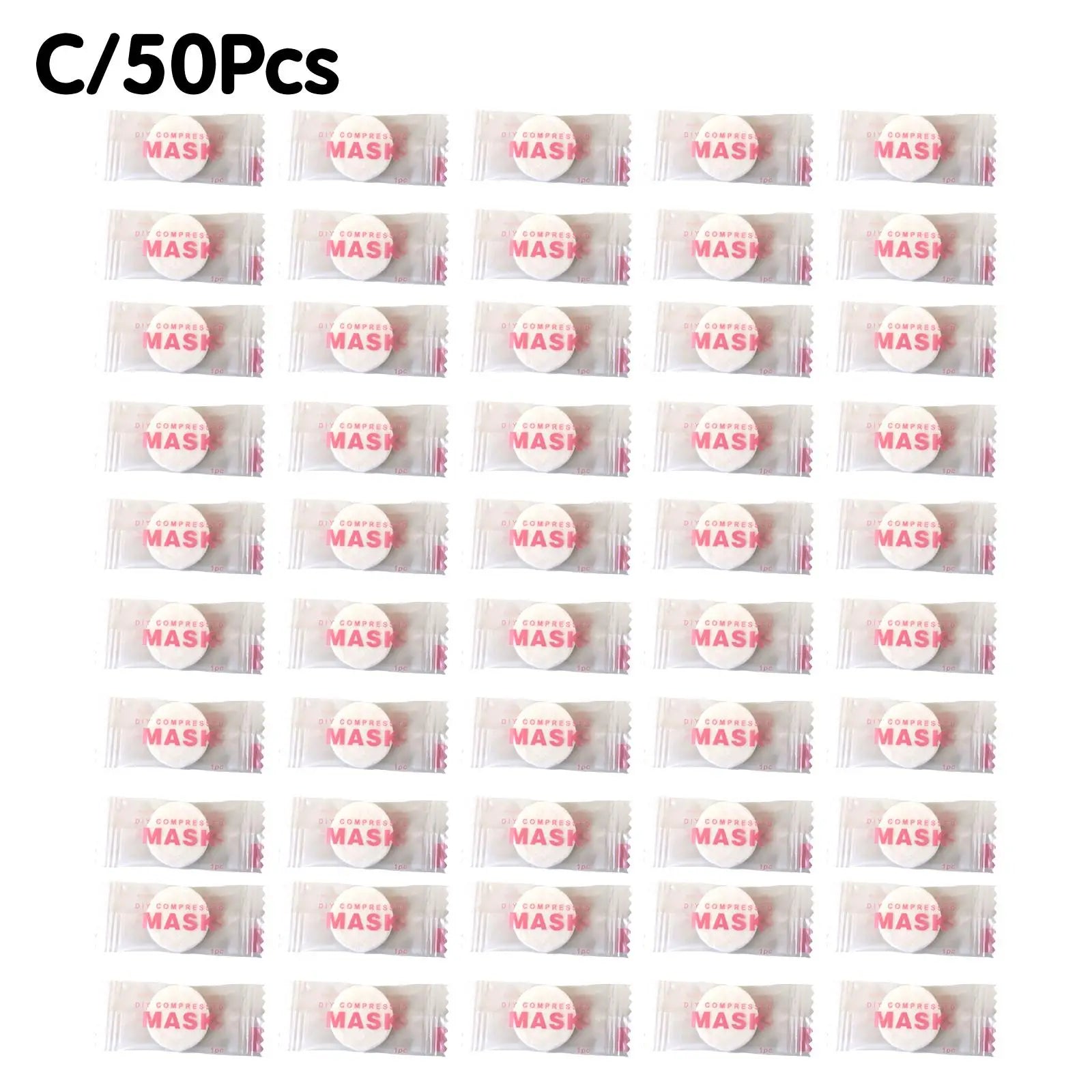 30/50pcs Disposable Compressed Facial Mask Portable Travel Non-woven Face Mask Skin Care Cotton Wrapped Masks Paper