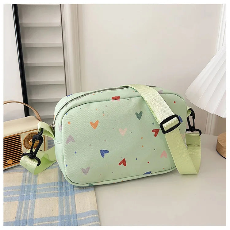 New Fashion Women Crossbody Bags Makeup Bag Women Trend Lingge Embroidery Camera Shoulder Bag Design Nylon Small Messenger Bag