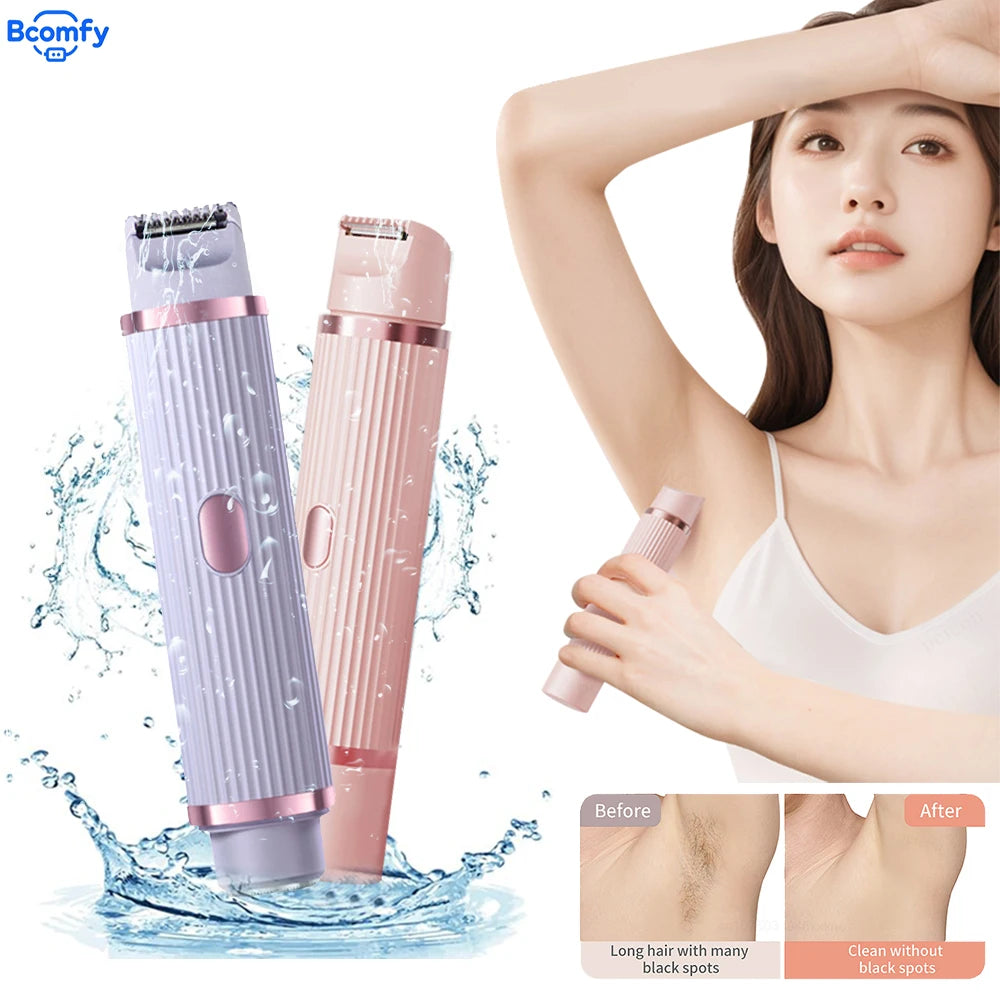 Women's Portable Electric Shaver Body Hair Trimmer Painless Epilator for Whole Body Flawless Shaving Skin Care Device