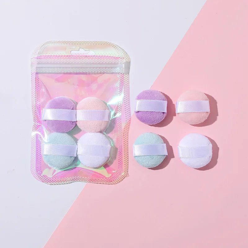 3/4/6Pcs Mini Size Finger Puff Set Professional Cosmetic Cushion Concealer Foundation Detail Makeup Sponge Beauty Tool