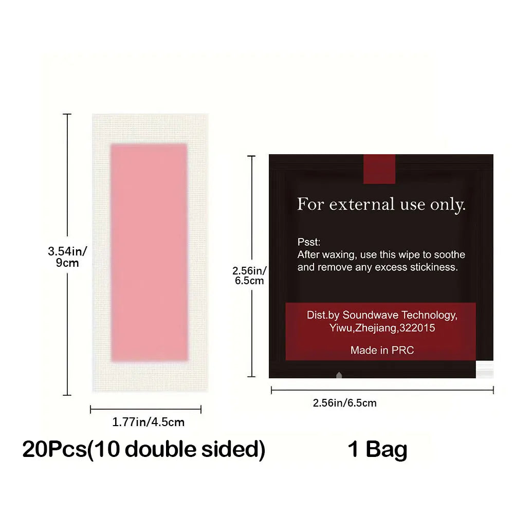 10/20pcs Hair Removal Tool Wax Strips Waxing Wipe Sticker For Face Leg Lip Eyebrow Body Hair Removal Strip Paper Beauty Tool