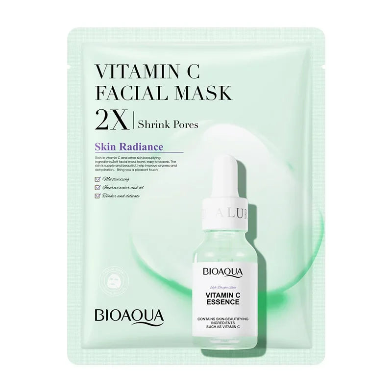 10pcs Centella Collagen Face Mask Moisturizing Refreshing Sheet Masks Hyaluronic Acid Facial Anti-Wrinkle  Anti-aging Mask