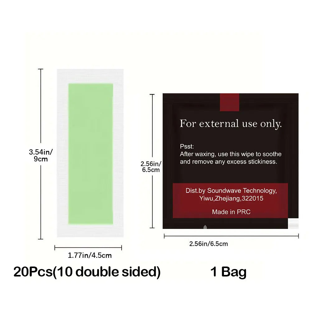 10/20pcs Hair Removal Tool Wax Strips Waxing Wipe Sticker For Face Leg Lip Eyebrow Body Hair Removal Strip Paper Beauty Tool