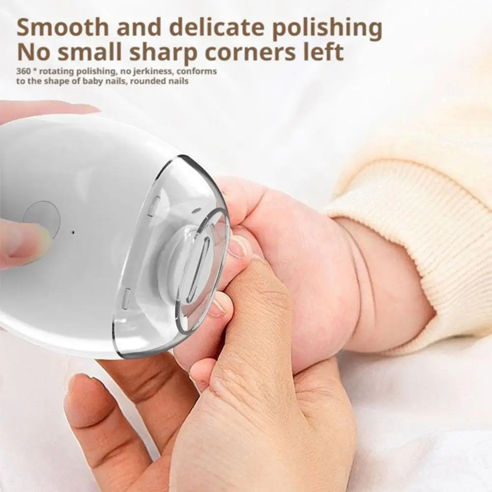 2 IN 1 Electric Nail Clipper Cutter With LED Light Automatic Nail Grinder Trimmer For Baby Adult Mini Manicure Tools Nail Care