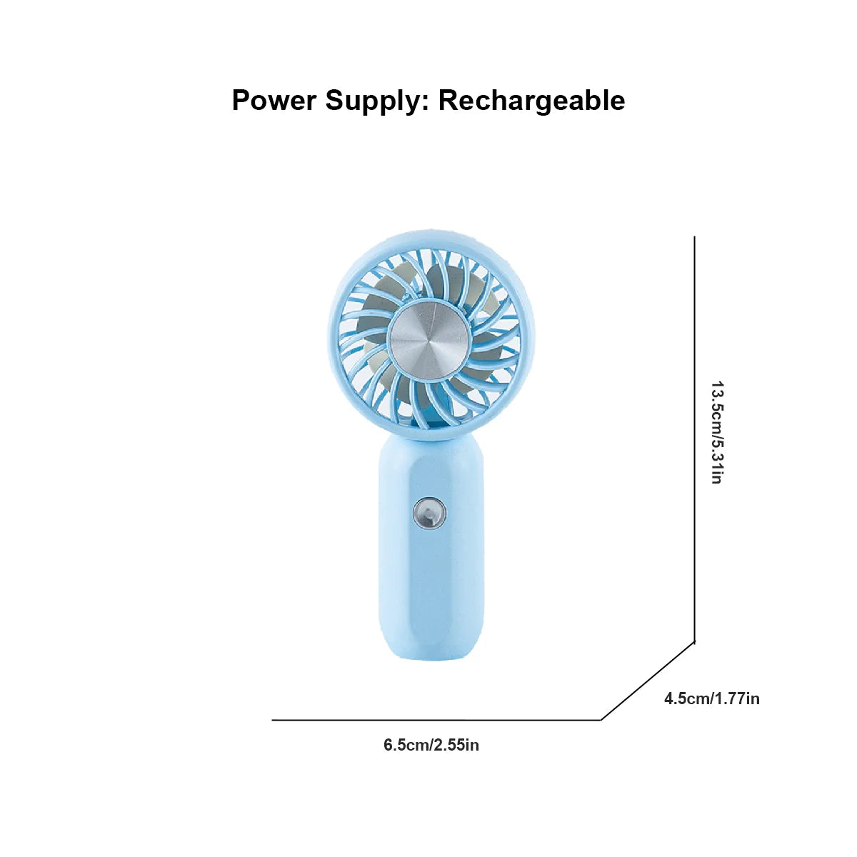 Handheld small fan mini portable super strong wind student mute portable small fan outdoor heat dissipation artifact