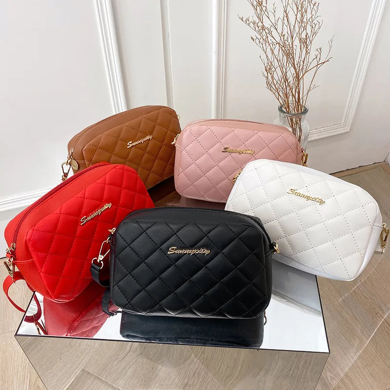 2026 Tassel Small Messenger Bag For Women Trend Lingge Embroidery Camera Female Shoulder Bag Fashion Chain Ladies Crossbody Bags