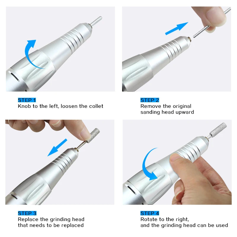 35000RPM DC 3 & 5 PIN Electric Nail With Low Noise Professional Drill Pen For Gel Nails Handpiece Manicure Beauty Tool Nail
