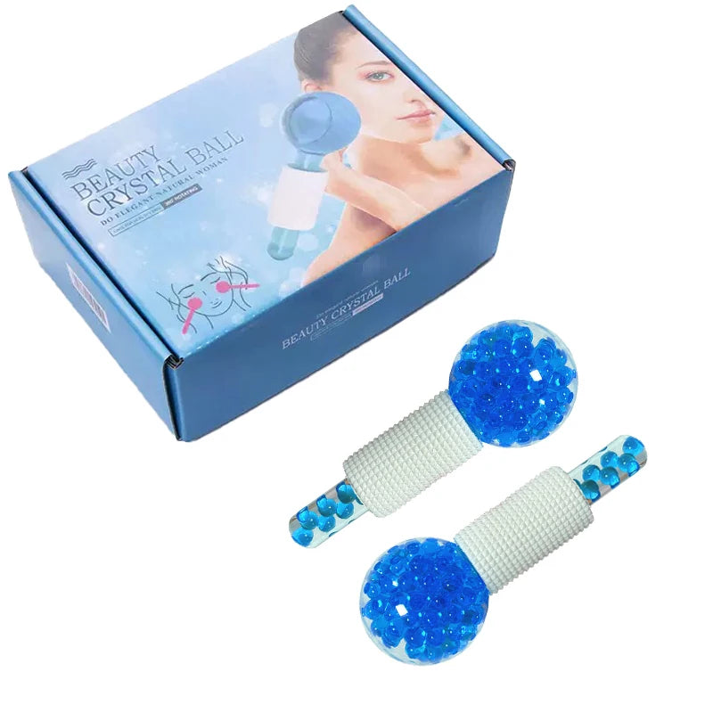 2PCS Ice Roller Balls for Face Cooling Massage and Puffiness Relief - Facial Skincare Tools