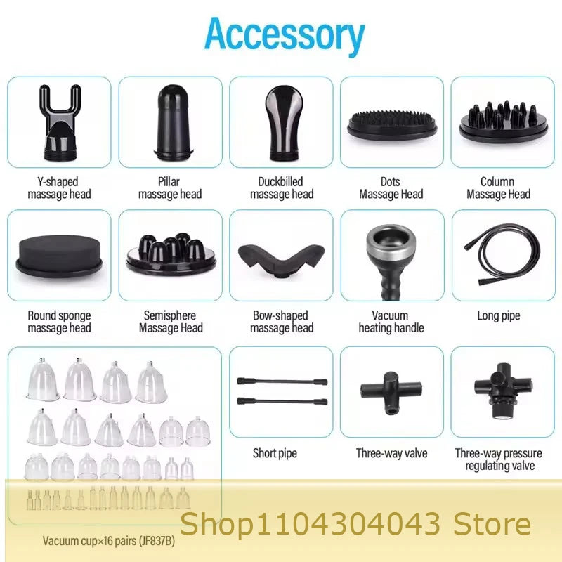 3 in 1 G8 vibration massage vacuum slimming fat removal breast butt buttock lifting s shape body machine 2025