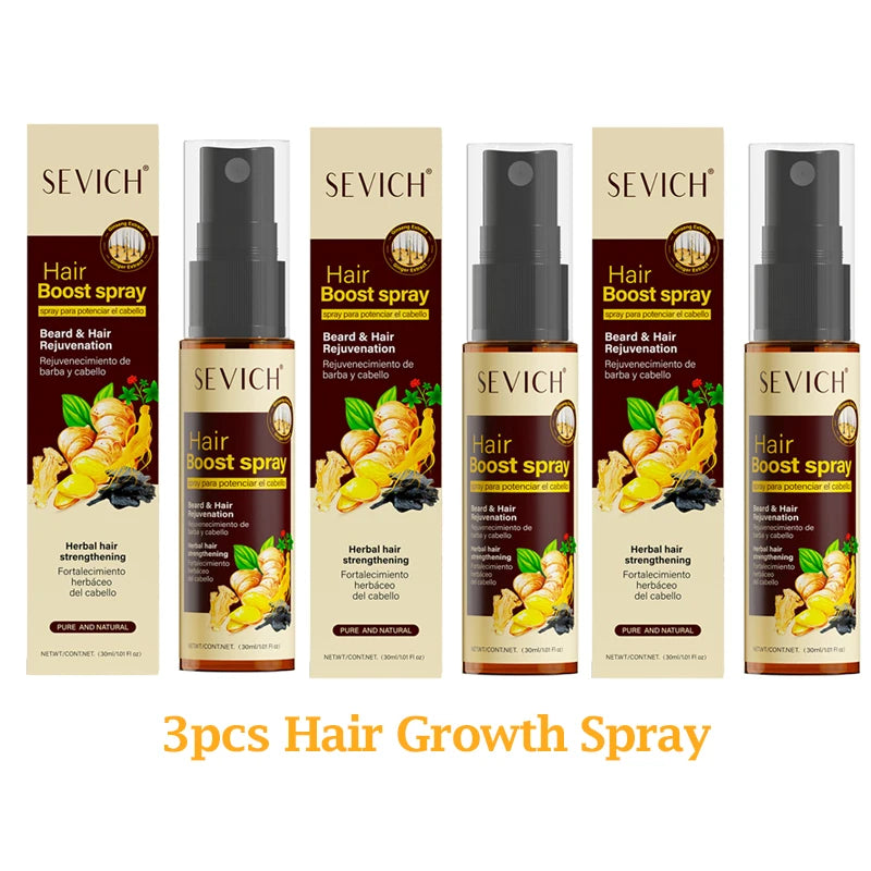 Natural Ginger Hair Growth Essence Oil 30ml Anti Alopecia Dense Regrowth Sprayer Powerful Hair Growth Serums Hair Loss Products