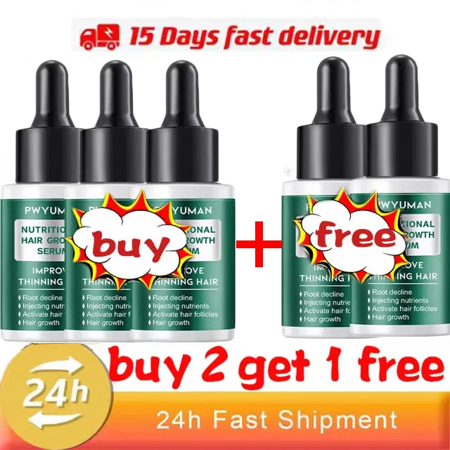 7 Days Fast Hair Growth Serum Prevent Hair Loss Hair Regrowth Essential Oil Repair Damaged Hair Roots Hair Care For Women Men
