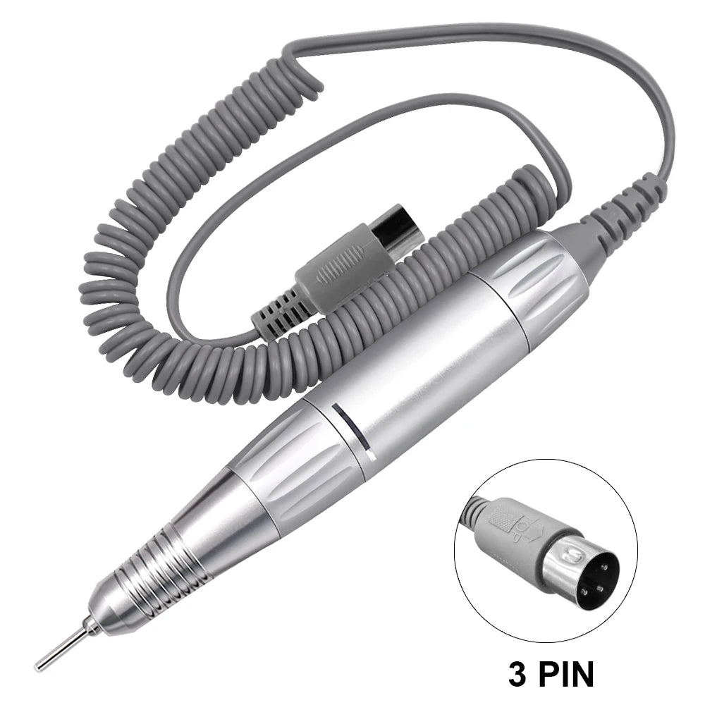 35000RPM DC 3 & 5 PIN Electric Nail With Low Noise Professional Drill Pen For Gel Nails Handpiece Manicure Beauty Tool Nail