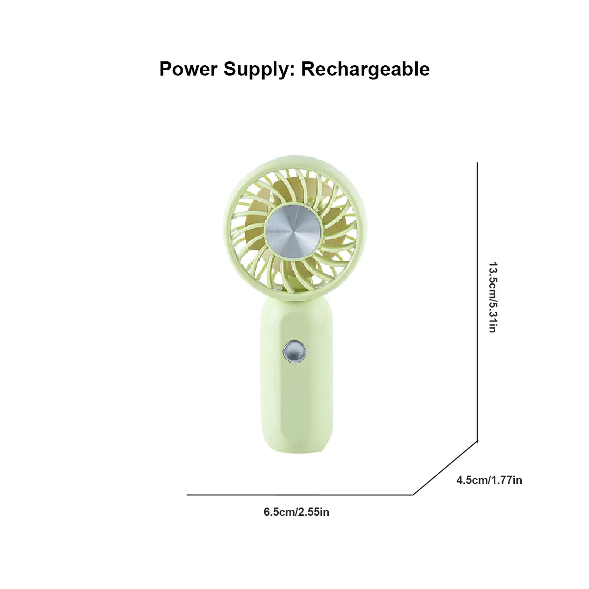 Handheld small fan mini portable super strong wind student mute portable small fan outdoor heat dissipation artifact