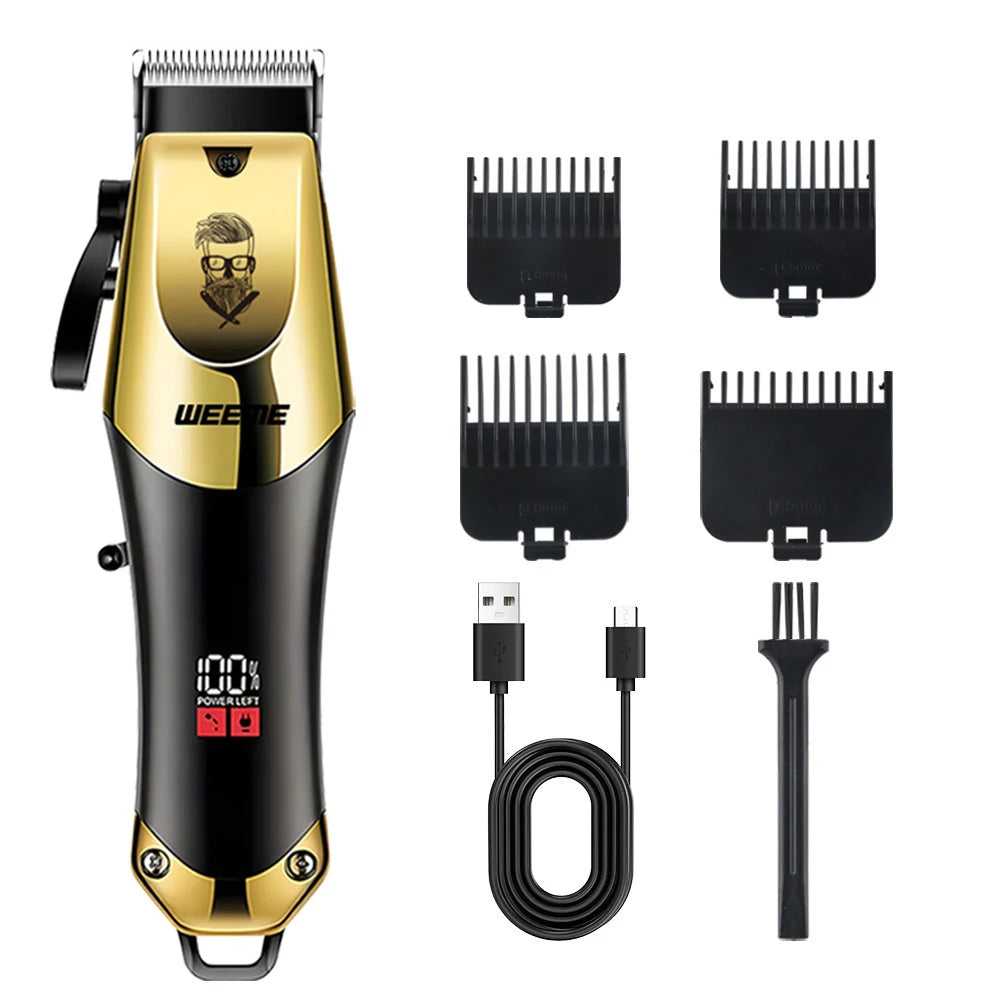 New！T9 Electric Hair Trimmer/Accessories | USB Professional Shaver | 0mm Bald Fade Cutting Machine Portable for Men Home Haircut