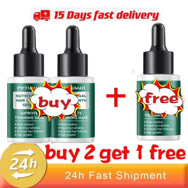 7 Days Fast Hair Growth Serum Prevent Hair Loss Hair Regrowth Essential Oil Repair Damaged Hair Roots Hair Care For Women Men