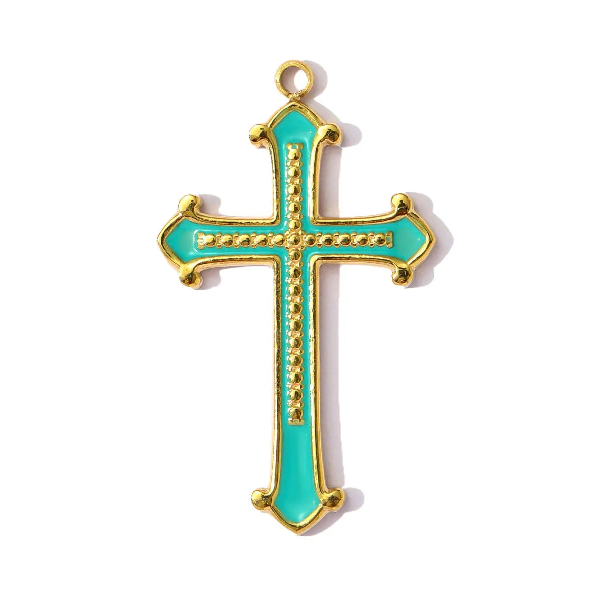 3pcs/Lot Cross Human Face Mask Stainless Steel Horseshoe teeth Pendants for Women DIY Jewelry Necklace Making Charms
